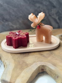 Aberto Design Christmas Candle Set10 Multicolor